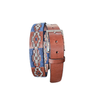 CINTO ARGENTINO BORDADO INTEIRO CORAL NATURALE BRONZE