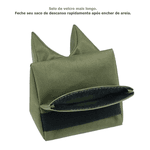 Sand Bag Tático Duplo Para Apoio Fechamento com Zíper 