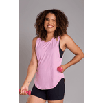 Regata Fitness Alongada Rosa Bebê