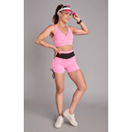 Conjunto Top e Shorts Vibration Rosa bebê