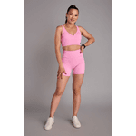 Conjunto Top e Shorts Confort Classic Rosa bebê