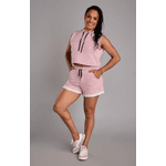 Shorts Moletinho Confy Rosa