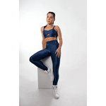 Conjunto Top e Legging Power sense Azul Marinho