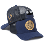 Boné Trucker Simprão Farm Caipira Raiz Azul