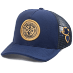 Boné Trucker Simprão Farm Caipira Raiz Azul