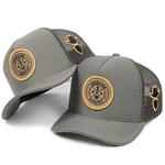 Boné Trucker Simprão Farm Caipira Raiz Cinza