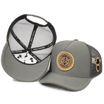 Boné Trucker Simprão Farm Caipira Raiz Cinza