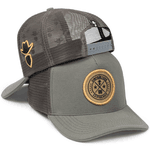 Boné Trucker Simprão Farm Caipira Raiz Cinza