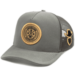 Boné Trucker Simprão Farm Caipira Raiz Cinza