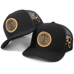 Boné Trucker Simprão Farm Caipira Raiz Preto