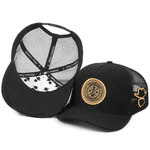Boné Trucker Simprão Farm Caipira Raiz Preto