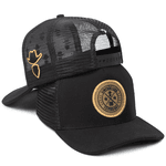 Boné Trucker Simprão Farm Caipira Raiz Preto