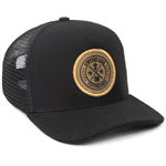 Boné Trucker Simprão Farm Caipira Raiz Preto