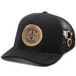 Boné Trucker Simprão Farm Caipira Raiz Preto