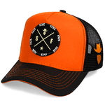 Boné Simprão Farm Laranja Brasão Preto 