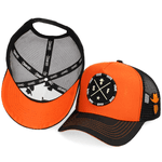 Boné Simprão Farm Laranja Brasão Preto 
