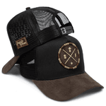 Boné Trucker Sf Simprão Farm Preto com Marrom