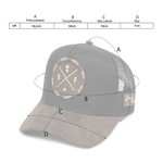 Boné Trucker Sf Simprão Farm Preto com Marrom
