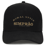 Boné Simprão Farm Fechado Rural Style Preto