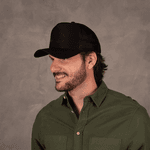 Boné Simprão Farm Trucker Rural Style All Black