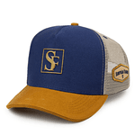 Boné Trucker Simprão Farm Sf Azul