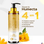 Kit 3 em 1 - Creme Hidratante, Sabonete Liquido Shower e Vitaminas para Pele