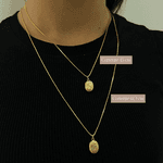 Colar Relicário Flower com Foto Banhado a Ouro 18k