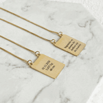 Colar Escapulário Personalizado M Folheado em Ouro 18k 