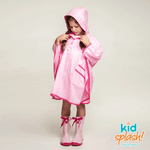 Capa de Chuva Lisa Rosa Claro KidSplash!