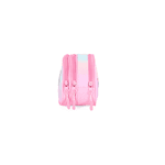 Estojo Escolar Triplo Infantil Tie-Dye Rosa Cílios Unicórnio Up4you - Luxcel