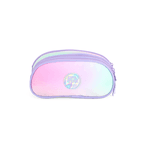 Estojo Escolar Triplo Infantil Tie-Dye Lilás Cílios Unicórnio Up4you - Luxcel
