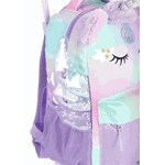 Mochila de Rodas e Costas Infantil Unicórnio Com Asas Violeta Up4you - Luxcel