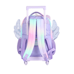 Mochila de Rodas e Costas Infantil Unicórnio Com Asas Violeta Up4you - Luxcel