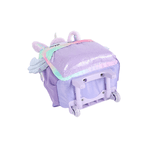 Mochila de Rodas e Costas Infantil Unicórnio Com Asas Violeta Up4you - Luxcel