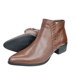 bota em couro chocolate