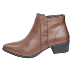 bota em couro chocolate