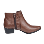 bota em couro chocolate