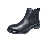 bota em couro preto