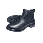 bota em couro preto