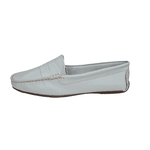 mocassim drive couro azul