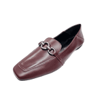 mocassim couro bordô