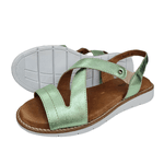 sandália conforto verde