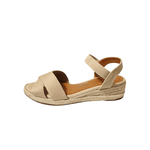 sandália espadrille creme