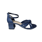 sandália couro marinho