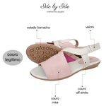 sandália conforto rosa