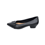 scarpin couro preto