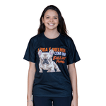 CAMISETA A VIDA É MELHOR COM BULDOGUE FRANCÊS