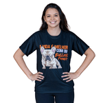CAMISETA A VIDA É MELHOR COM BULDOGUE FRANCÊS