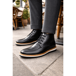 Sapato Masculino Oxford Esporte Fino Bota Couro Legitimo Preto