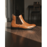 Bota Masculina Chelsea Forrada em Couro Confortável - Whisky